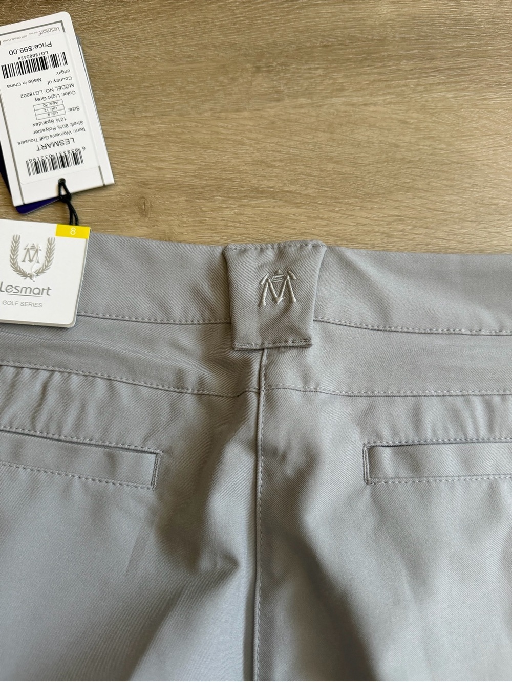 Women’s Lesmart Grey Golf Pants size 8 NWT - Picture 9 of 10